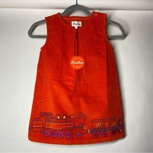 Piccolina Orange Kids Casual Train  Dress